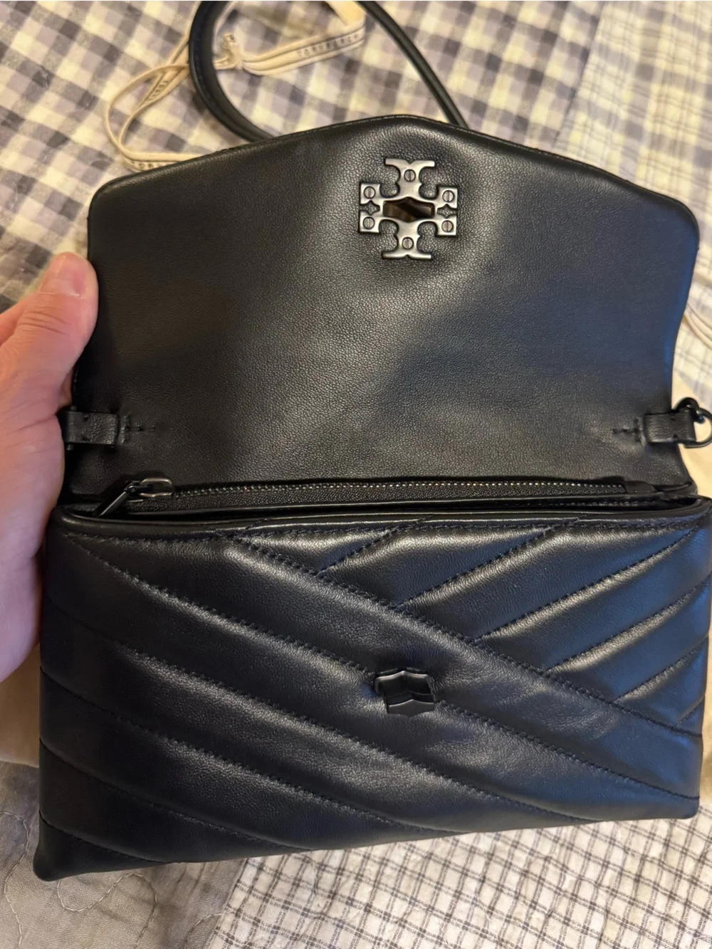 Tory Burch Kira Chevron Chain Wallet